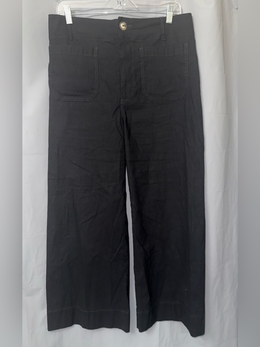 Anthropologie Maeve The Colette Cropped Wide-Leg Trousers Size 31